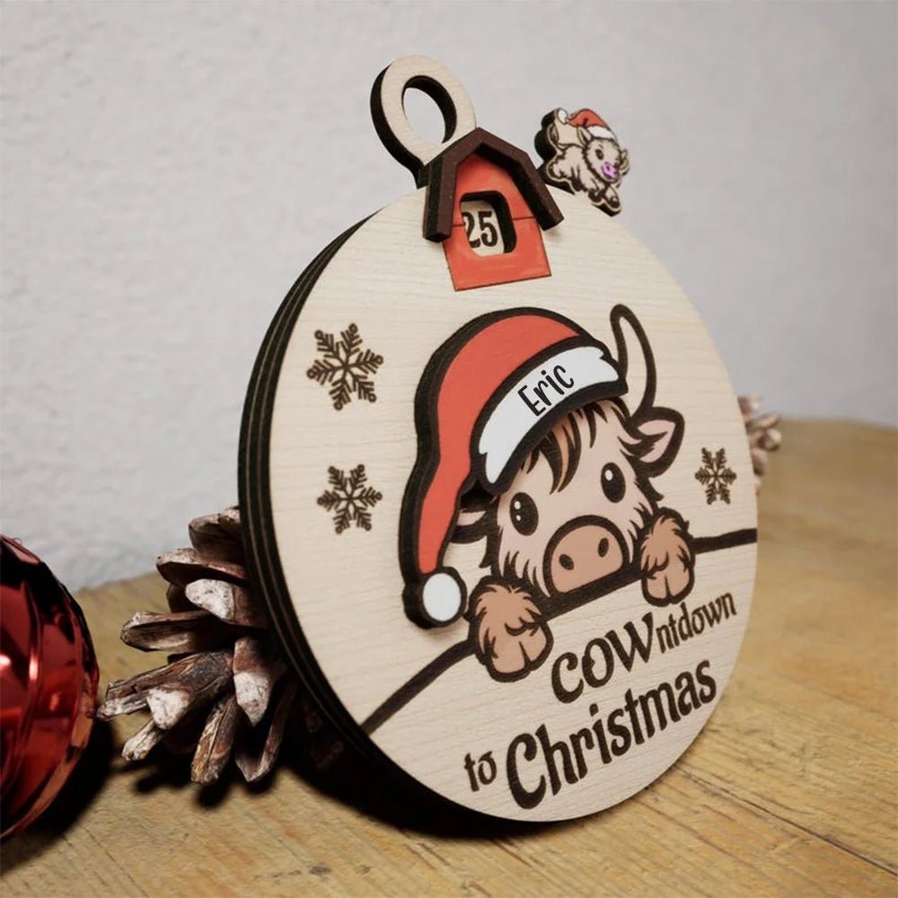 Christmas Countdown, Days Until Christmas Countdown Calendar, Countdown to Christmas, Farmhouse