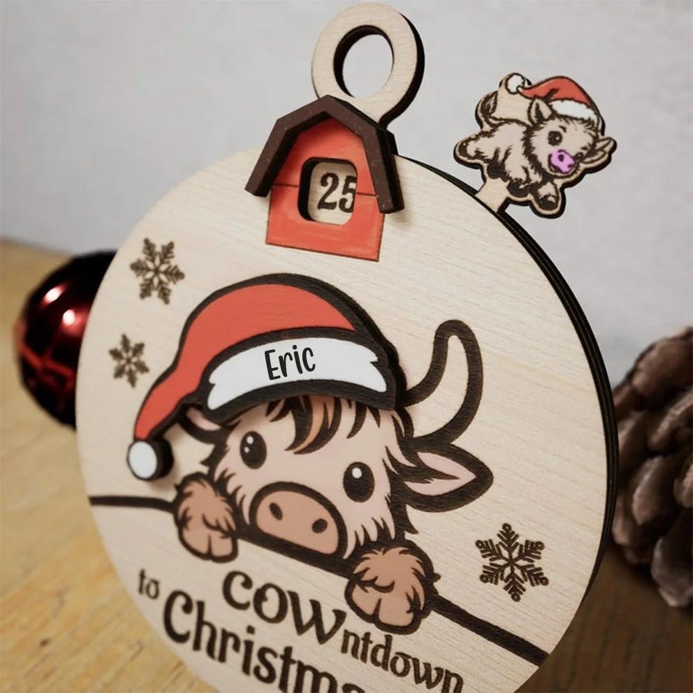 Christmas Countdown, Days Until Christmas Countdown Calendar, Countdown to Christmas, Farmhouse