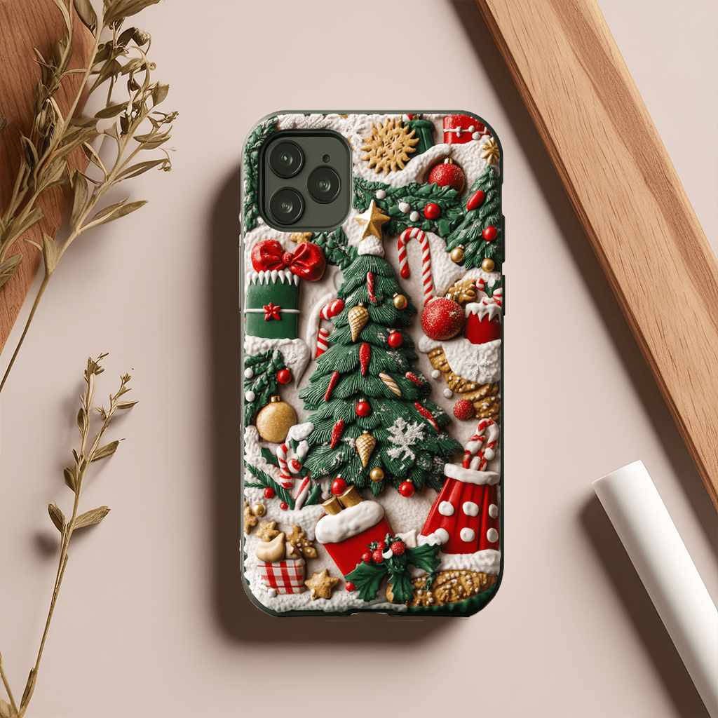 Christmas holiday magic phone cases, multiple styles available, iPhone, Pixel, Samsung