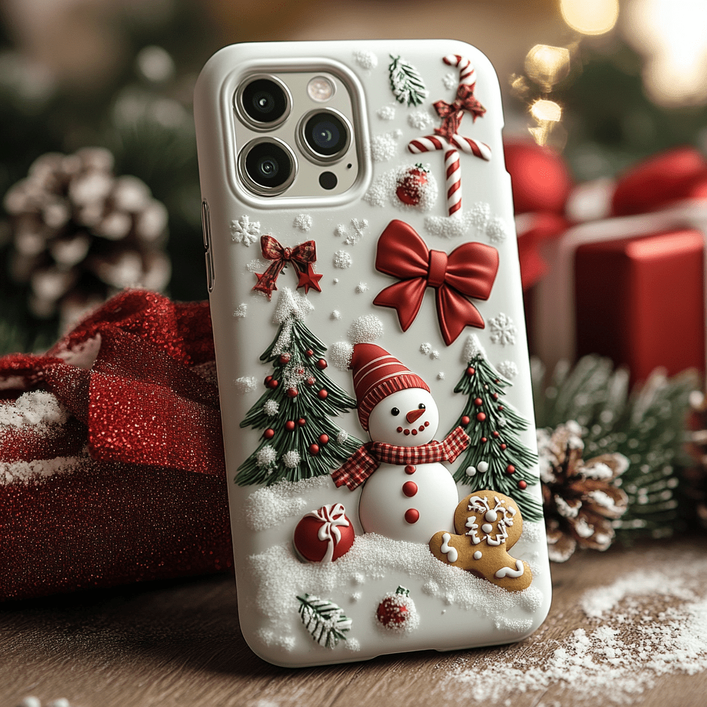 Christmas holiday magic phone cases, various styles available, iPhone, Pixel, Samsung