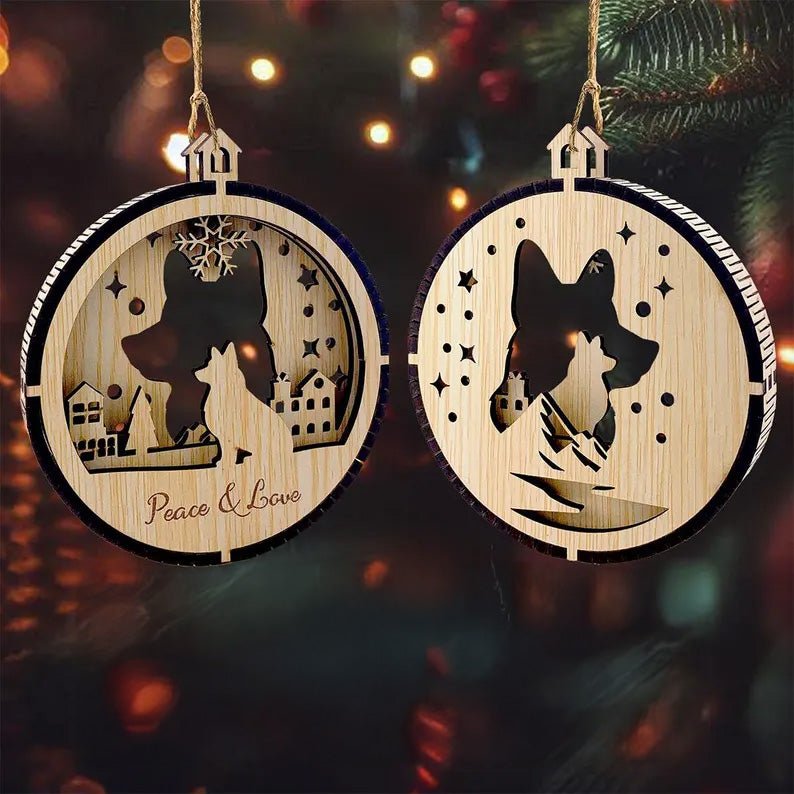 Christmas pet dog ornaments, pet ornaments, customized gifts