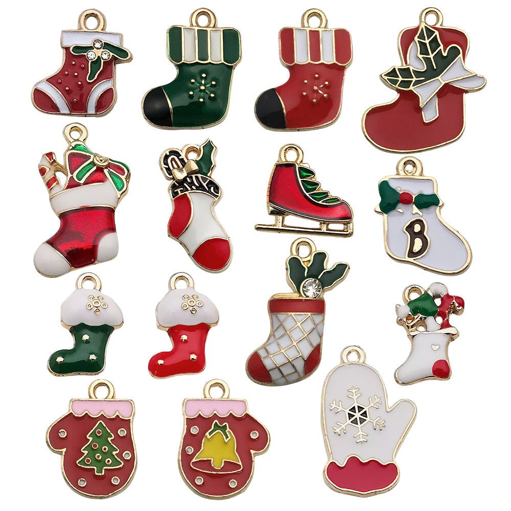 Christmas stockings series,Personalized necklace matching, combination matching, necklace decorations, DIY necklace