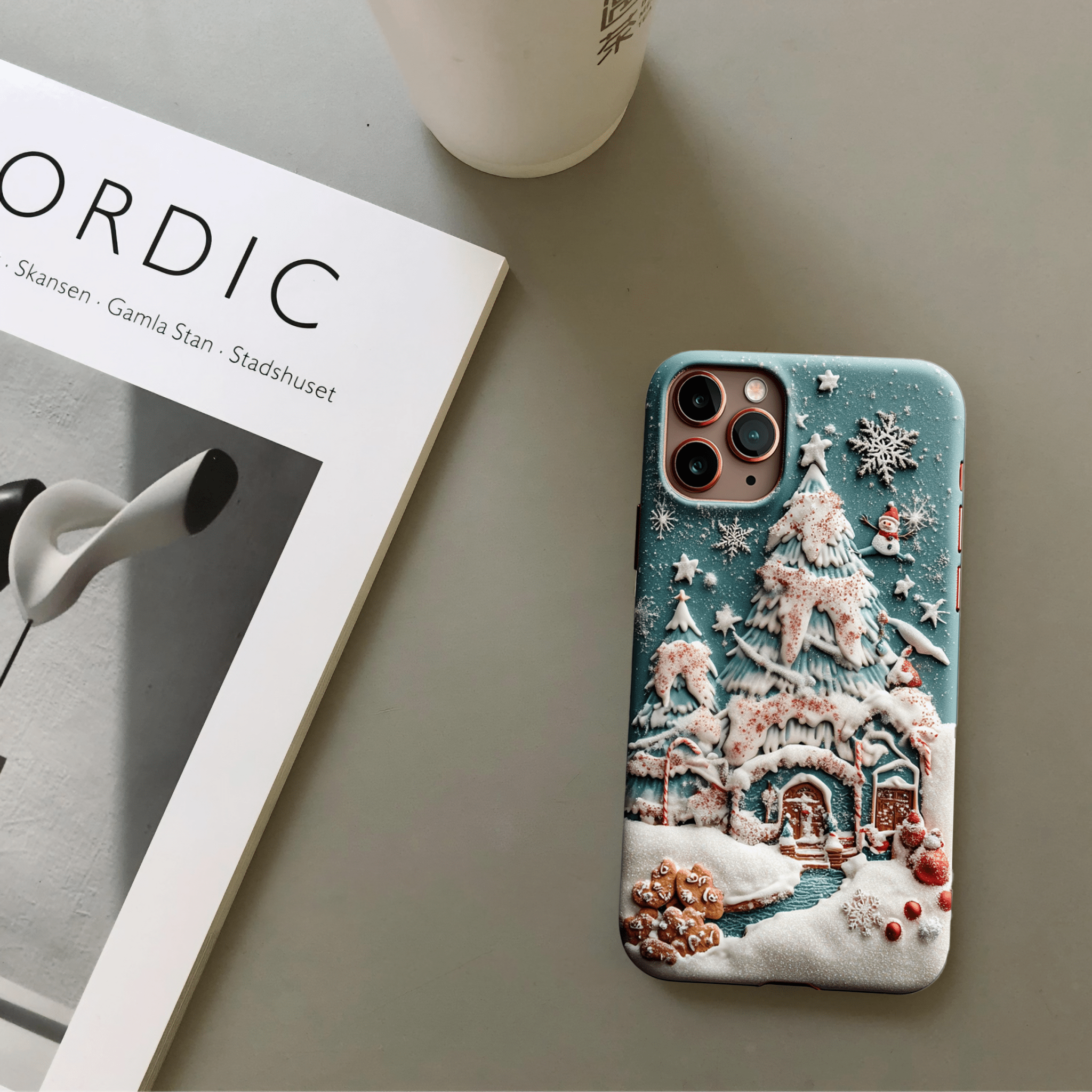 Christmas style phone case, multiple styles available, iPhone, Pixel, Samsung