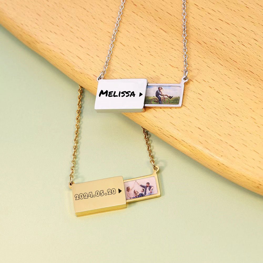 Create Lasting Memories with Our Personalized Photo Pendant Necklace，Suitable for gifts for various occasions