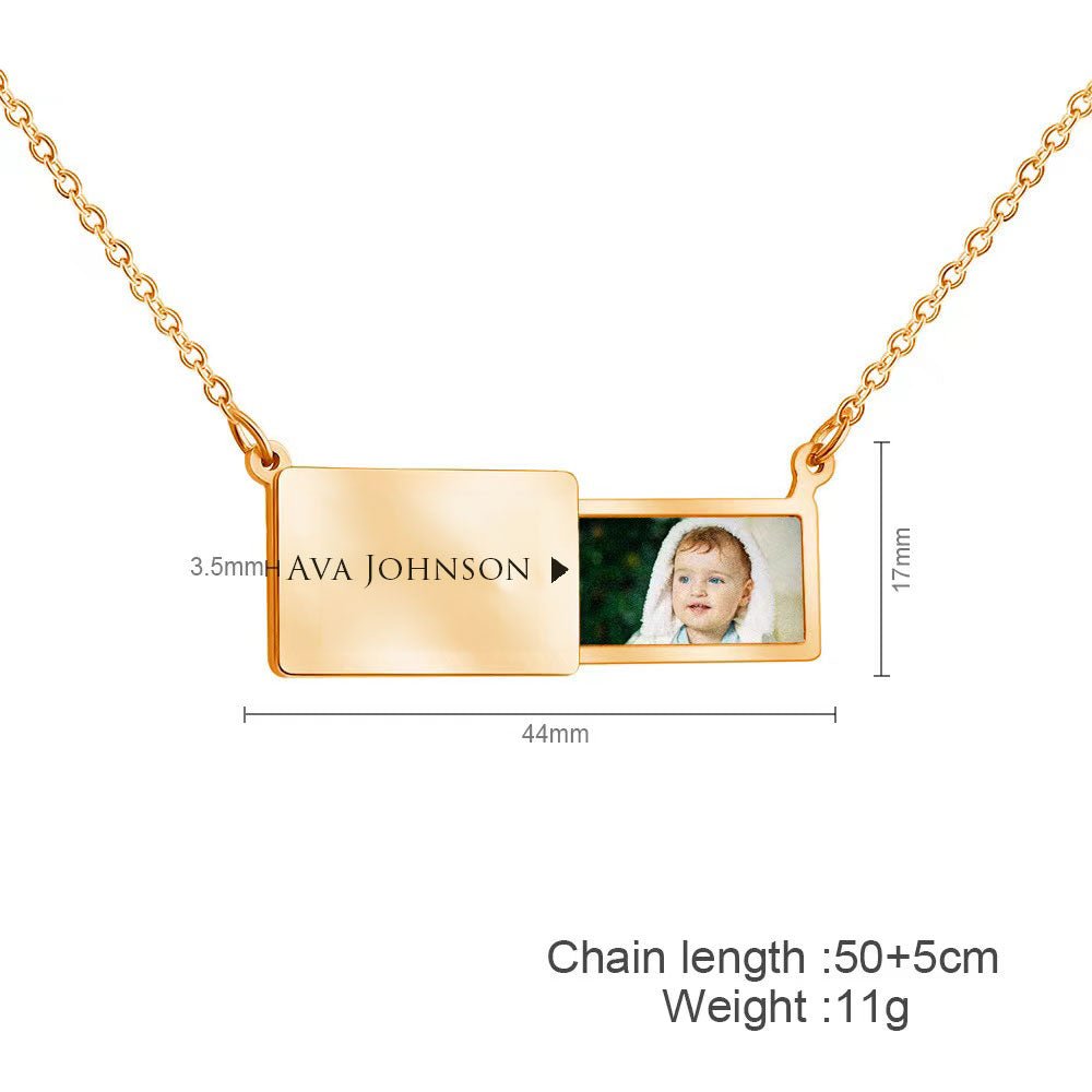 Create Lasting Memories with Our Personalized Photo Pendant Necklace，Suitable for gifts for various occasions