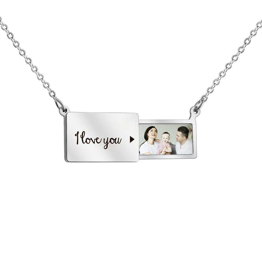 Create Lasting Memories with Our Personalized Photo Pendant Necklace，Suitable for gifts for various occasions