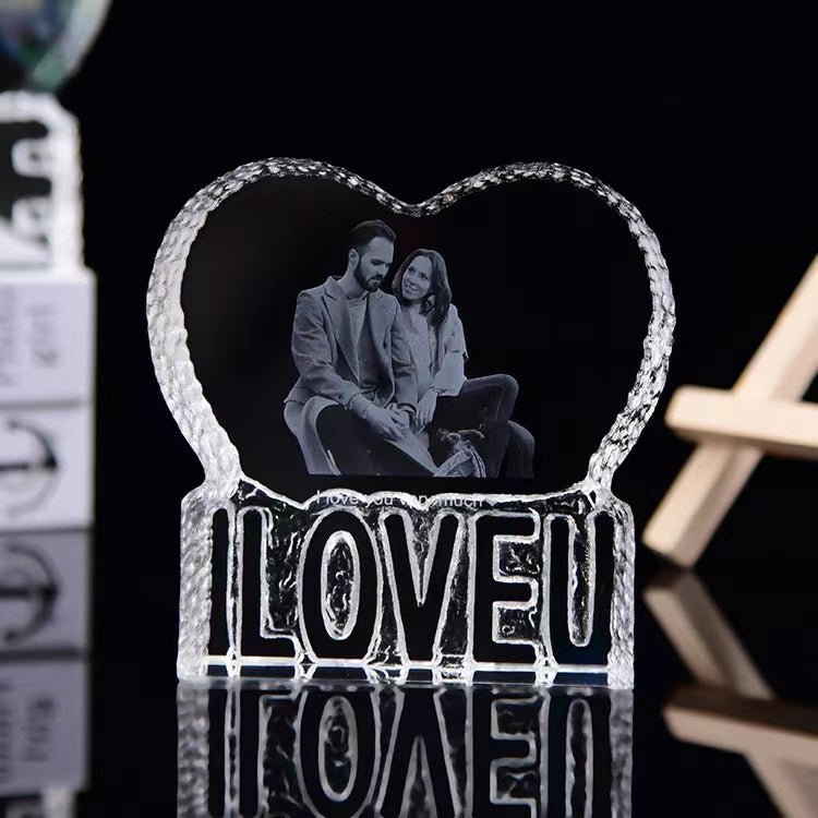 Create Timeless Memories with Personalized Crystal Image Engraving Ornaments