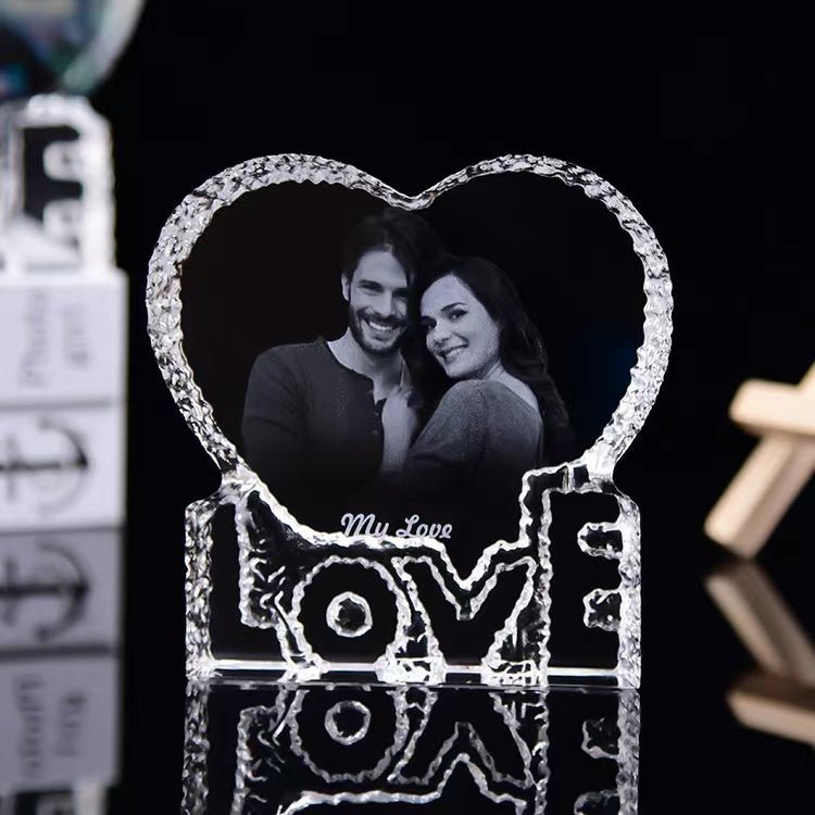 Create Timeless Memories with Personalized Crystal Image Engraving Ornaments