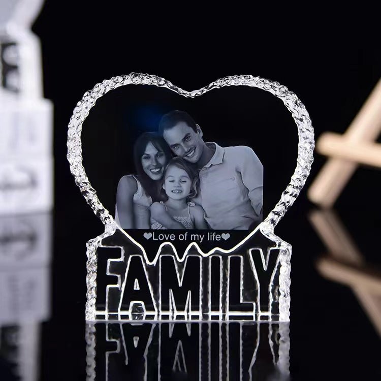 Create Timeless Memories with Personalized Crystal Image Engraving Ornaments