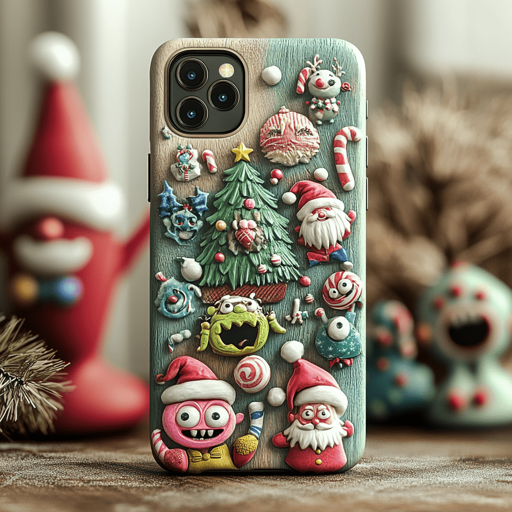 Funny Christmas phone cases, multiple styles to choose from, iPhone, Pixel, Samsung