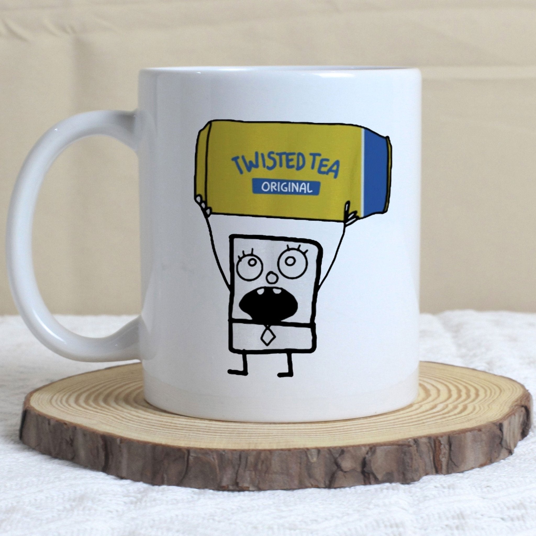 Funny mug, funny twisted mug, doodle bob twisted mug!!!