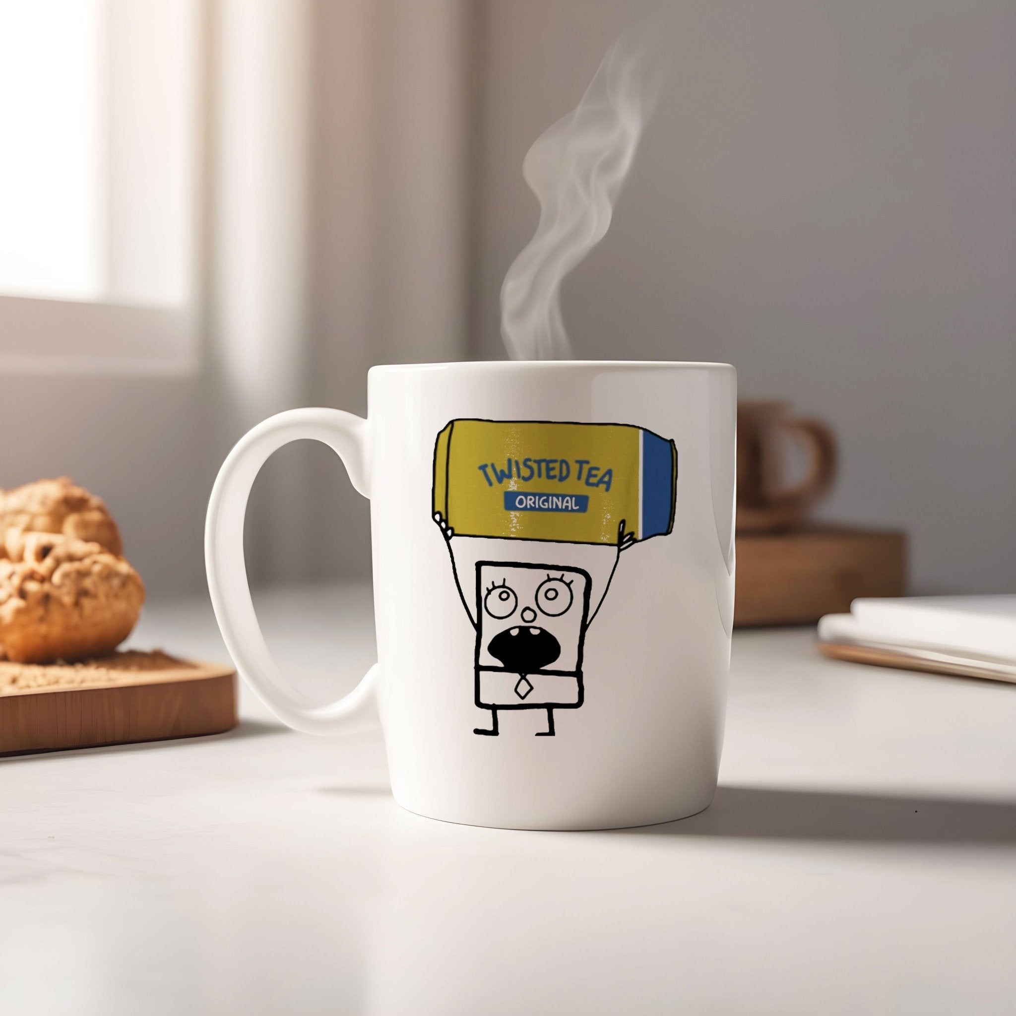 Funny mug, funny twisted mug, doodle bob twisted mug!!!