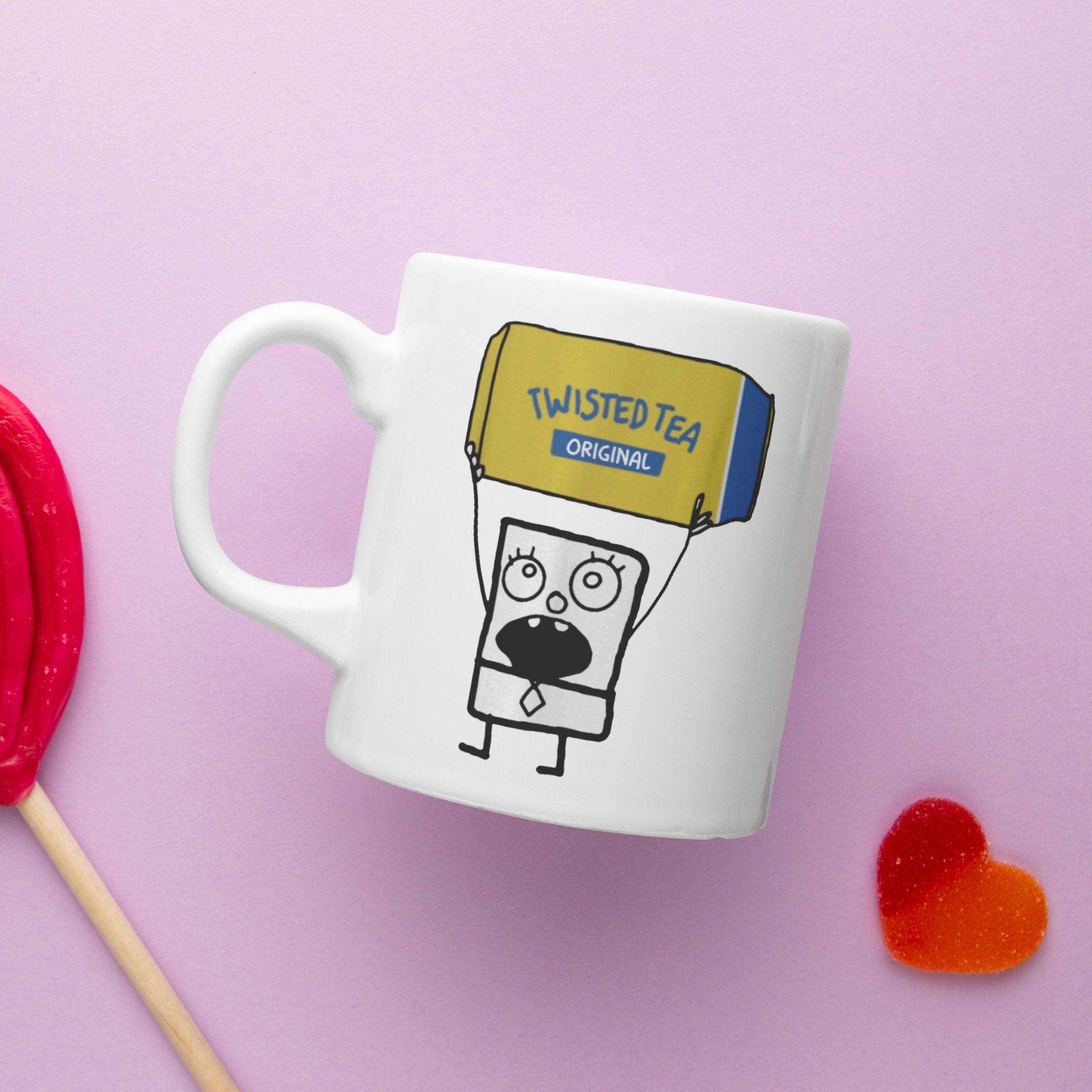 Funny mug, funny twisted mug, doodle bob twisted mug!!!