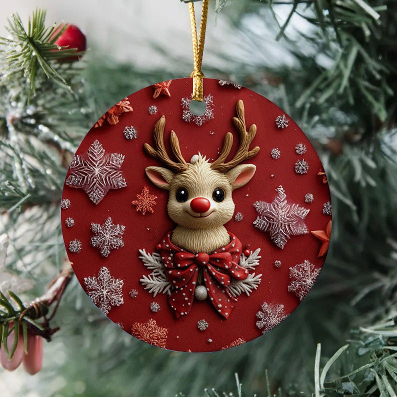 Gingerbread Smiley Christmas Ornament