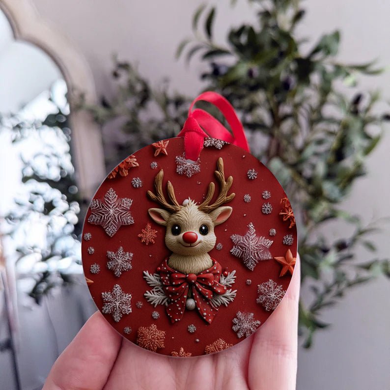 Gingerbread Smiley Christmas Ornament