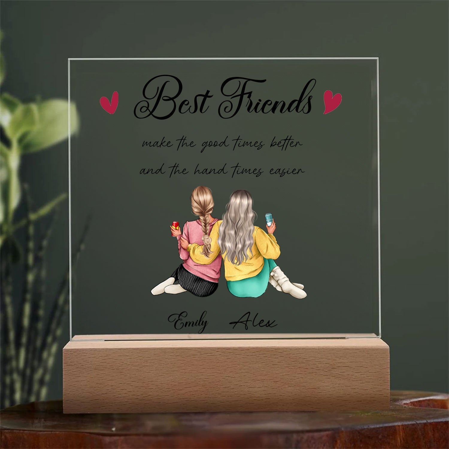 Give it to your best friend, suitable for any festival, personalized acrylic lamp decoration