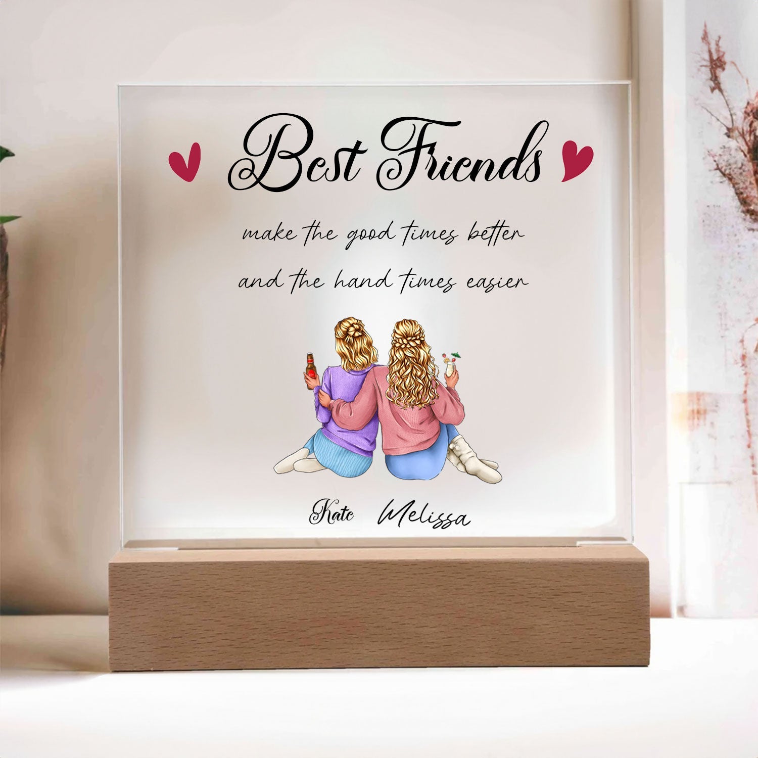 Give it to your best friend, suitable for any festival, personalized acrylic lamp decoration