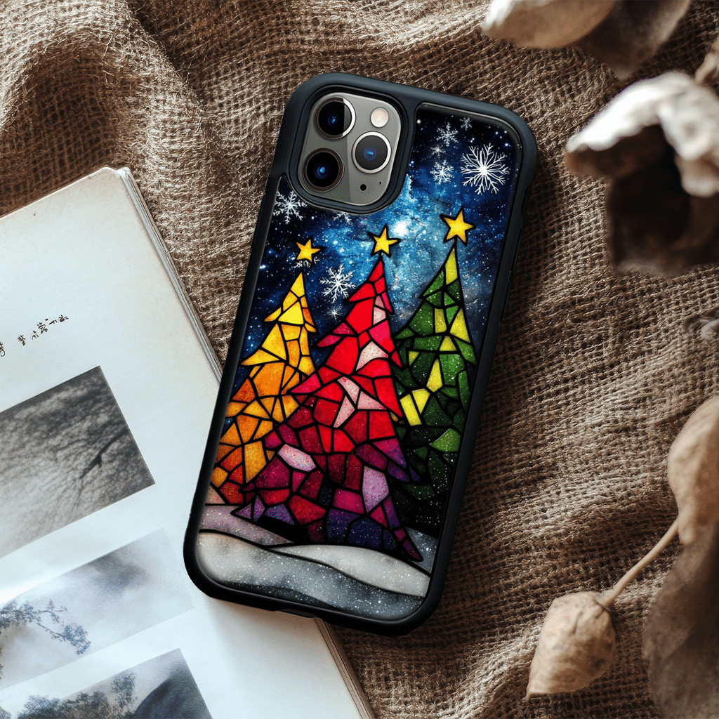 Glass Holiday Tree Phone Cases, Available in Multiple Styles, for iPhone, Pixel, Samsung