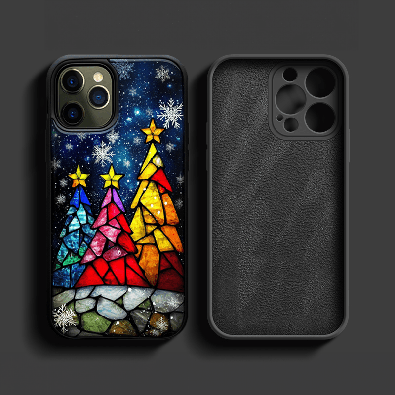 Glass Holiday Tree Phone Cases, Available in Multiple Styles, for iPhone, Pixel, Samsung