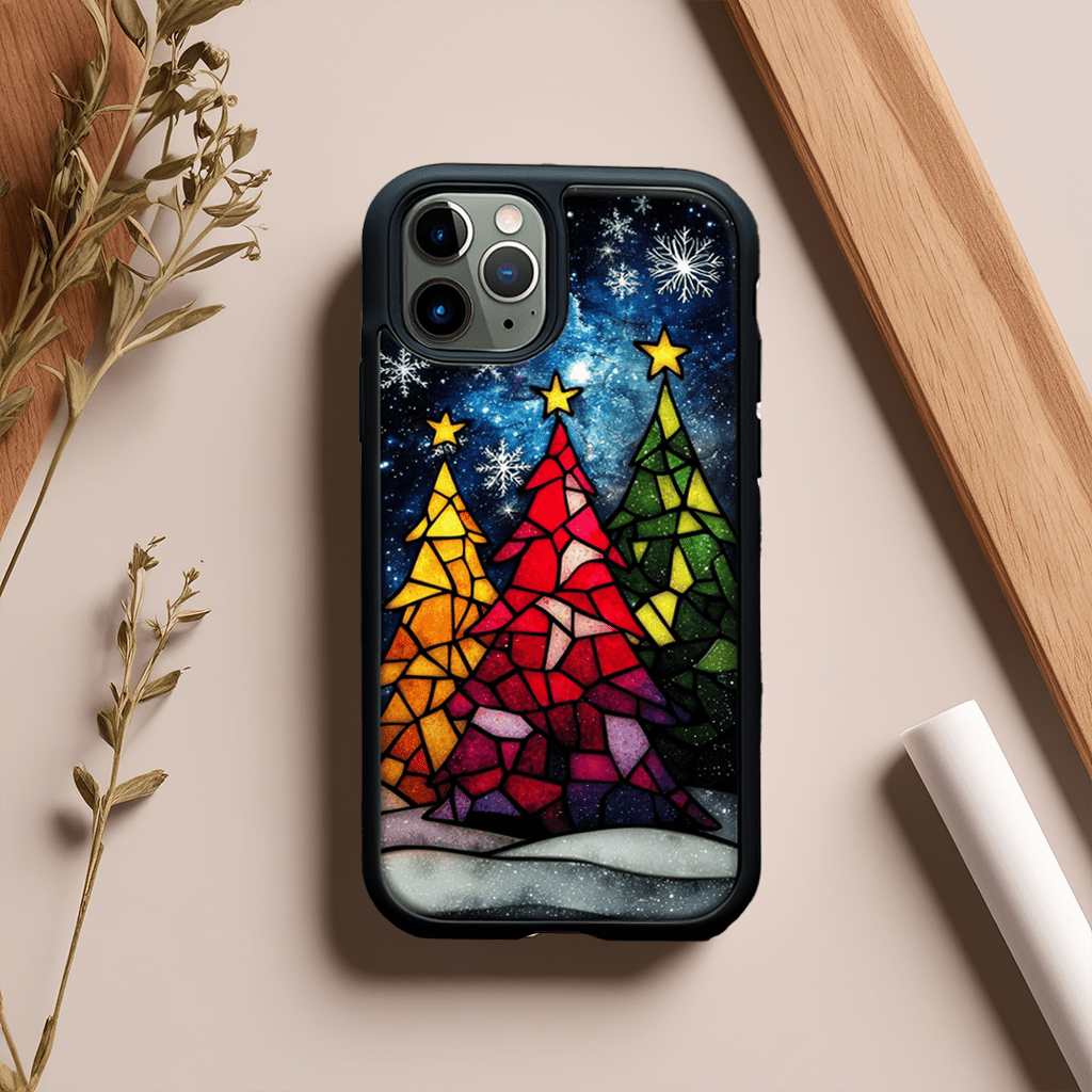 Glass Holiday Tree Phone Cases, Available in Multiple Styles, for iPhone, Pixel, Samsung