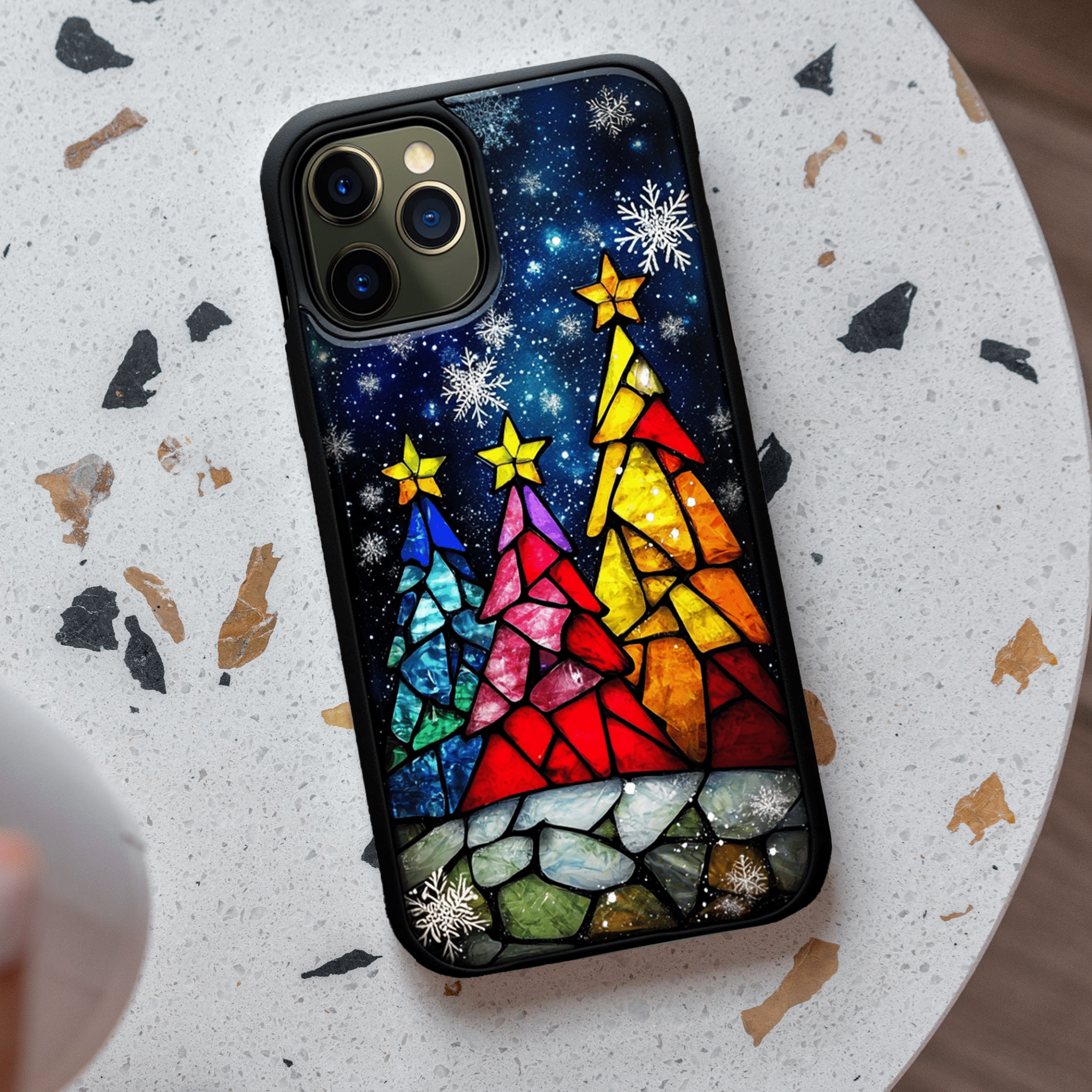 Glass Holiday Tree Phone Cases, Available in Multiple Styles, for iPhone, Pixel, Samsung