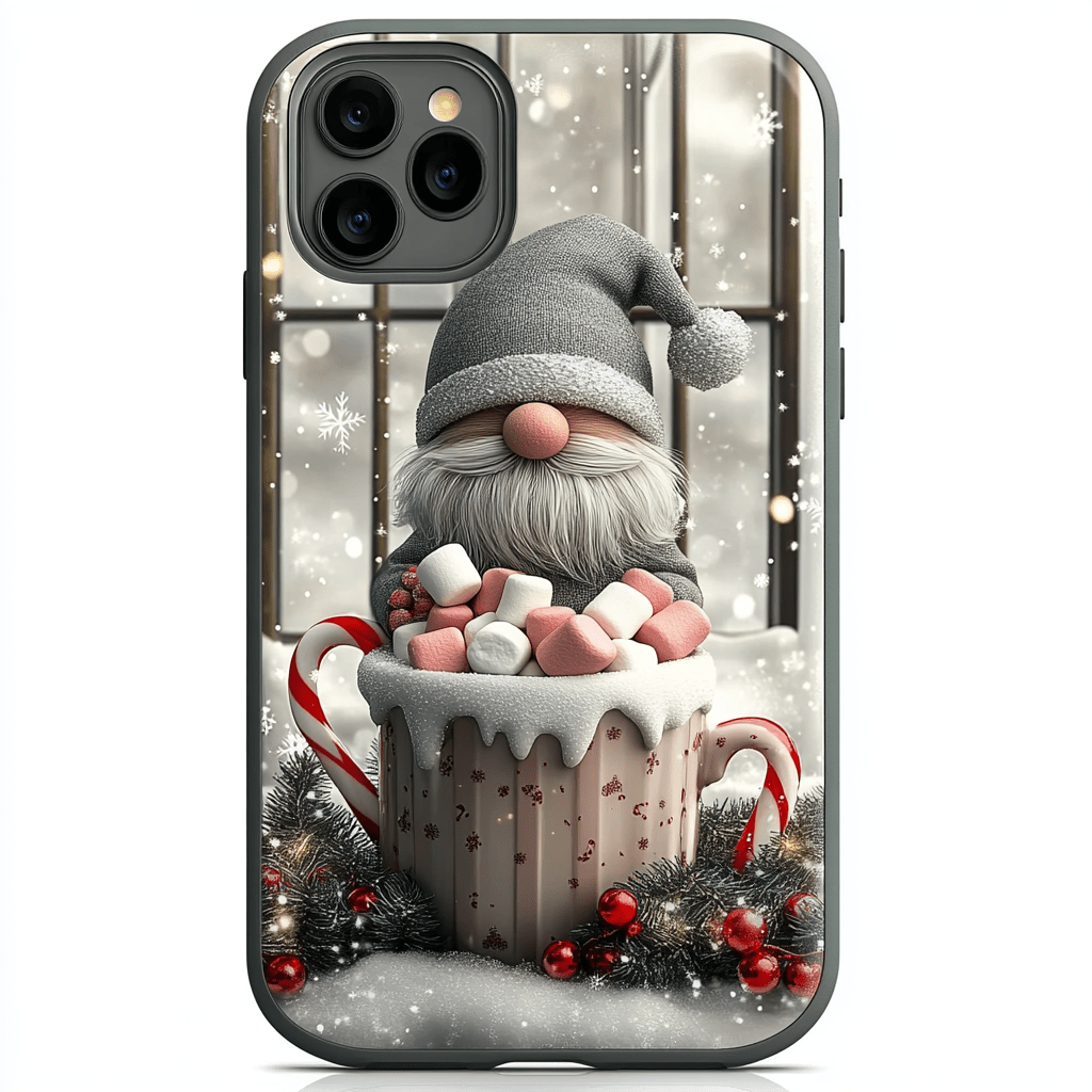 Gnome Sweet Christmas Phone Cases, Available in Multiple Styles, iPhone, Pixel, Samsung