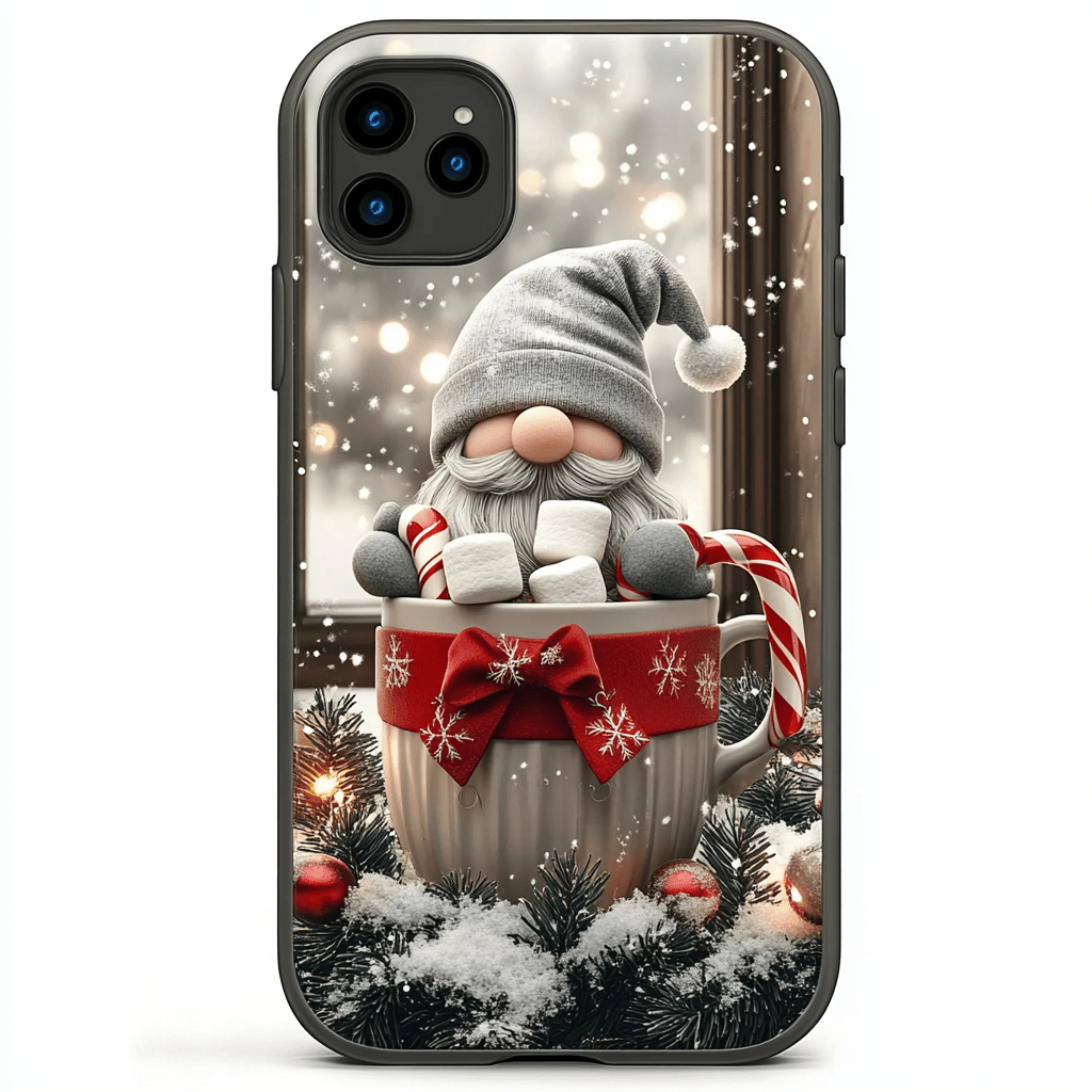 Gnome Sweet Christmas Phone Cases, Available in Multiple Styles, iPhone, Pixel, Samsung