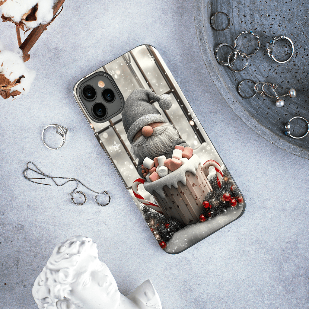 Gnome Sweet Christmas Phone Cases, Available in Multiple Styles, iPhone, Pixel, Samsung