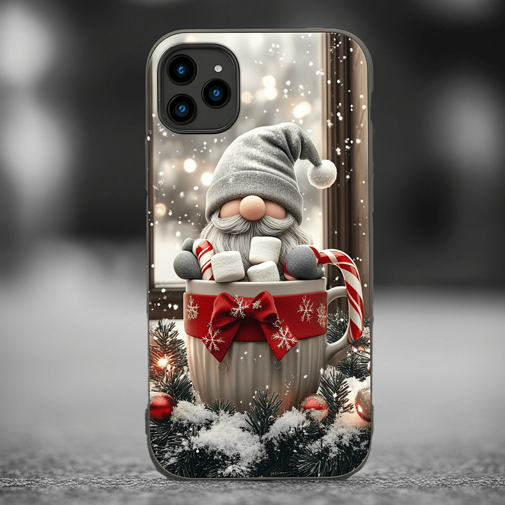 Gnome Sweet Christmas Phone Cases, Available in Multiple Styles, iPhone, Pixel, Samsung