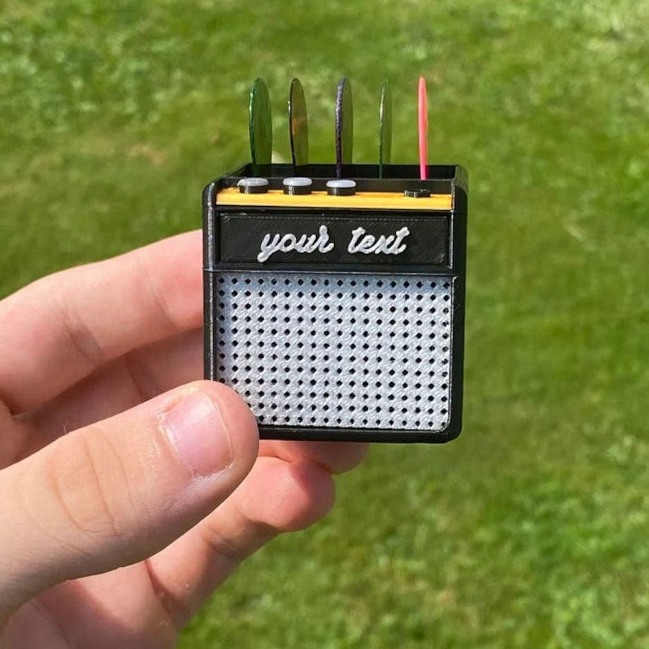 Guitar pick & plectrum holder display