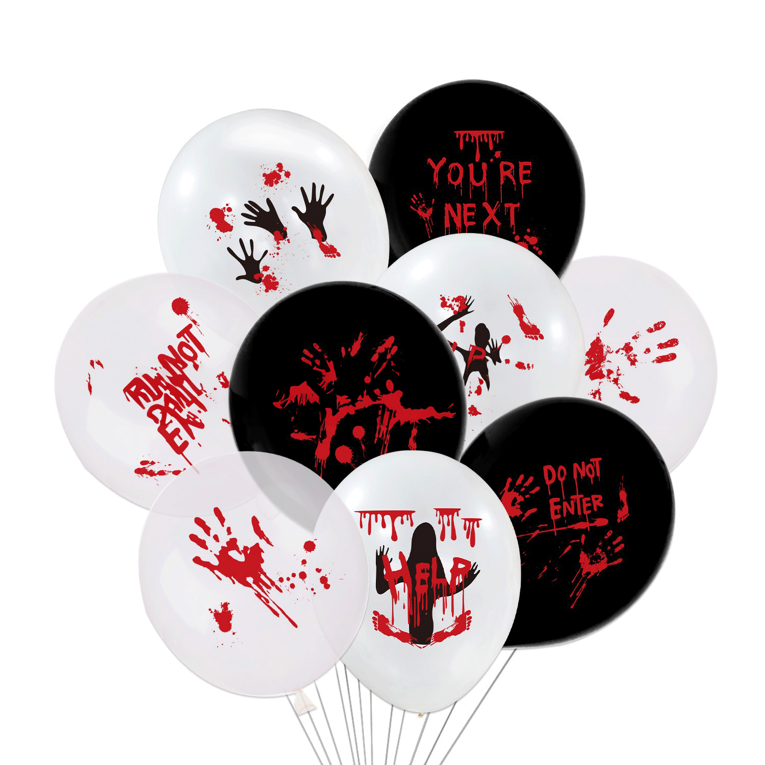 Halloween balloons, party balloons, horror balloons, fright balloons