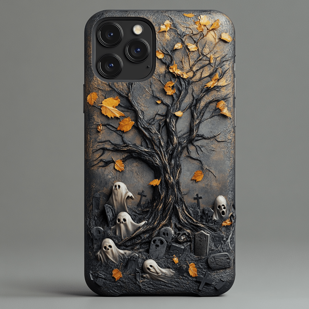 Halloween retro phone cases, multiple styles available, iPhone, Pixel, Samsung