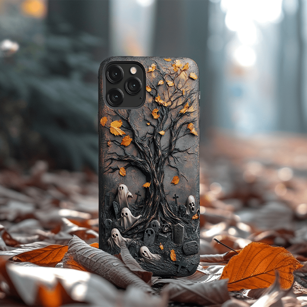 Halloween retro phone cases, multiple styles available, iPhone, Pixel, Samsung