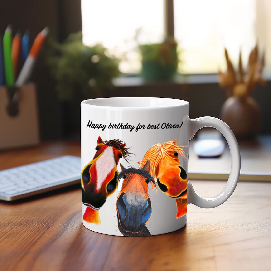 Happpy horse mug