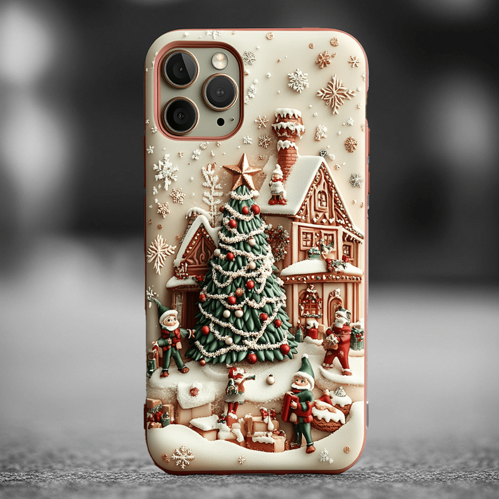 Happy Snowfall  phone cases, multiple options, iPhone, Pixel, Samsung