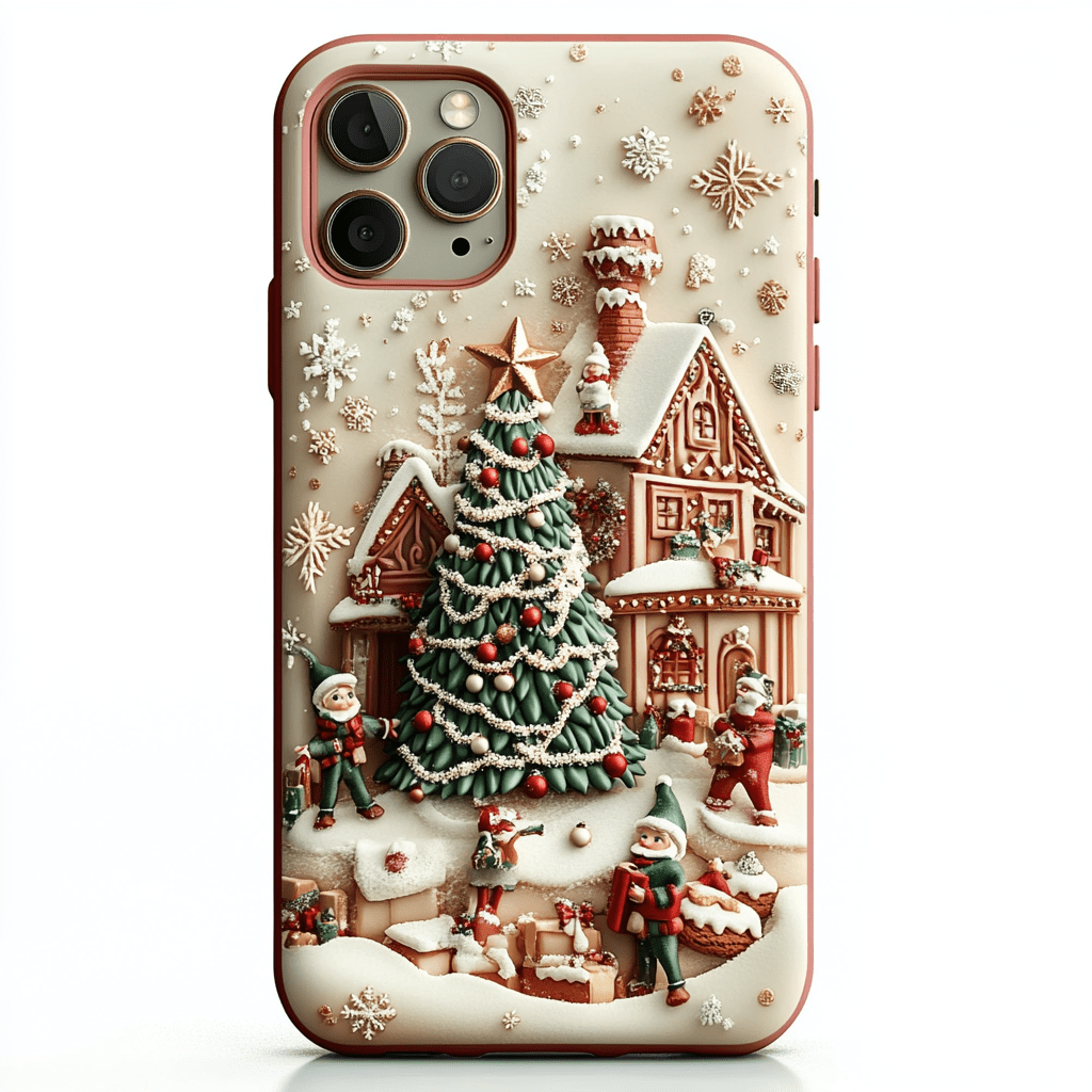 Happy Snowfall  phone cases, multiple options, iPhone, Pixel, Samsung