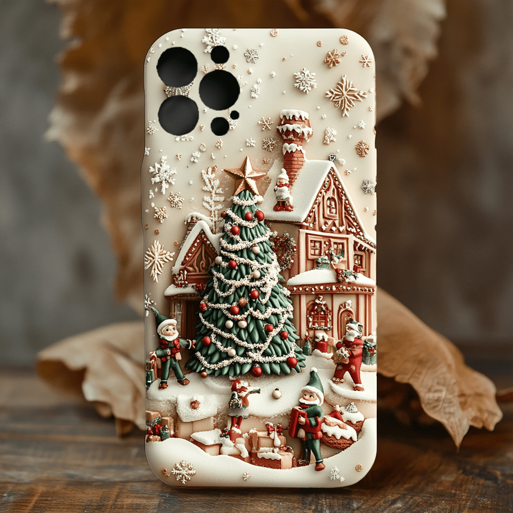 Happy Snowfall  phone cases, multiple options, iPhone, Pixel, Samsung