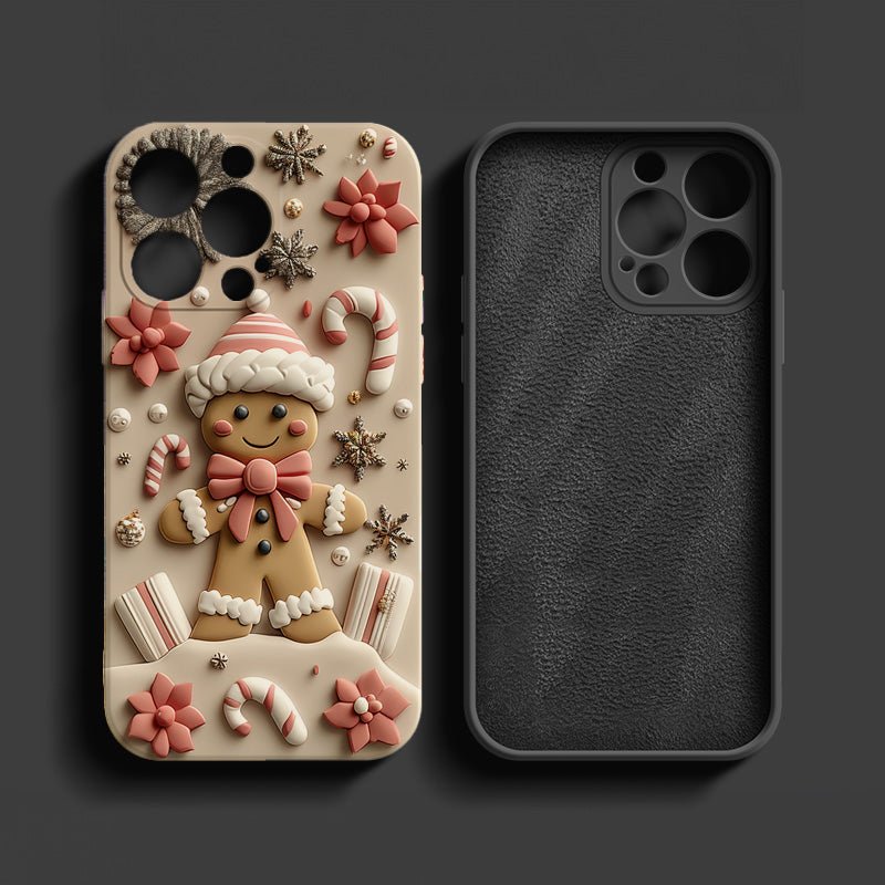 Holiday phone case,Gingerbread Man-Themed Parties, iPhone, Pixel, Samsung