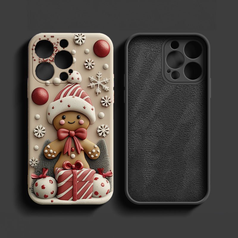 Holiday phone case,Gingerbread Man-Themed Parties, iPhone, Pixel, Samsung