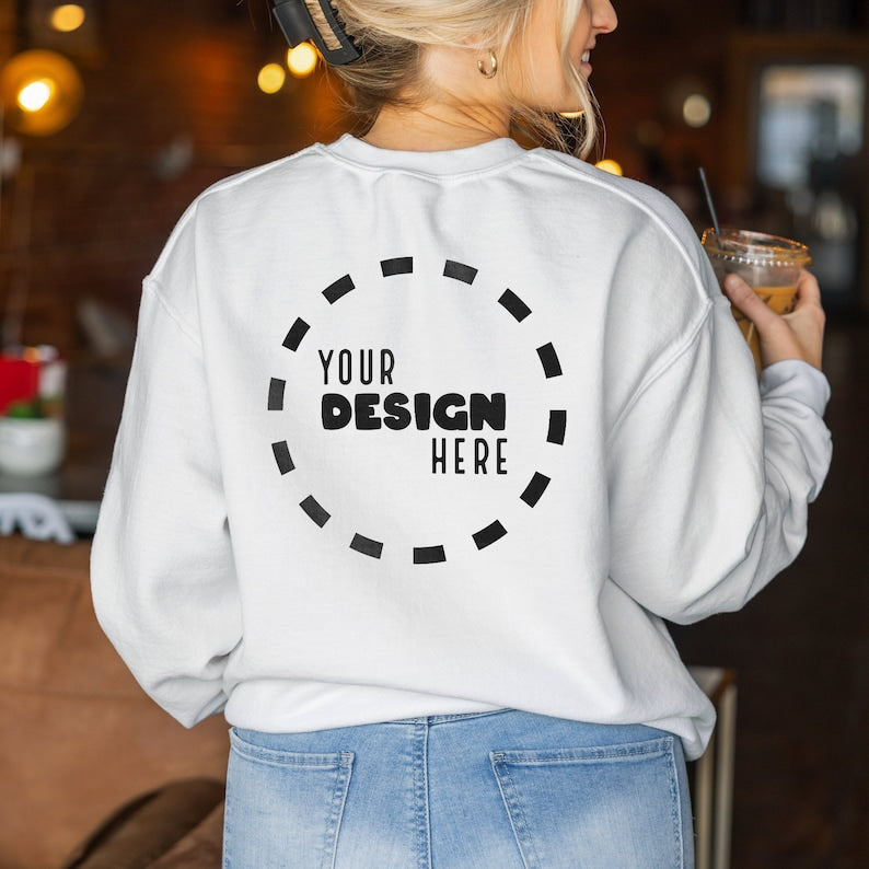 Custom Chic - Make It Yours with Personalized Back Print Sweatshirts - 我的商店