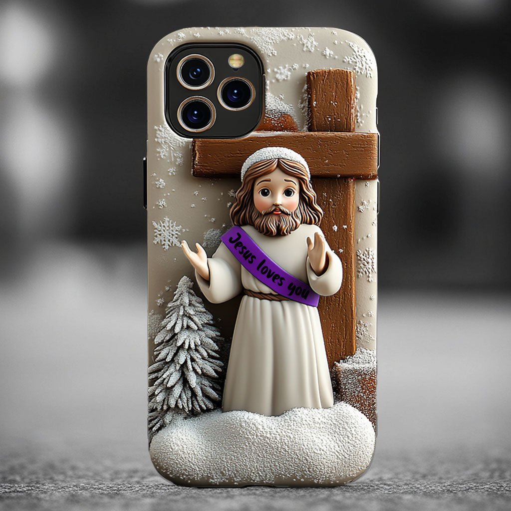 Jesus Heart Phone Cases, Available in Various Styles, iPhone, Pixel, Samsung