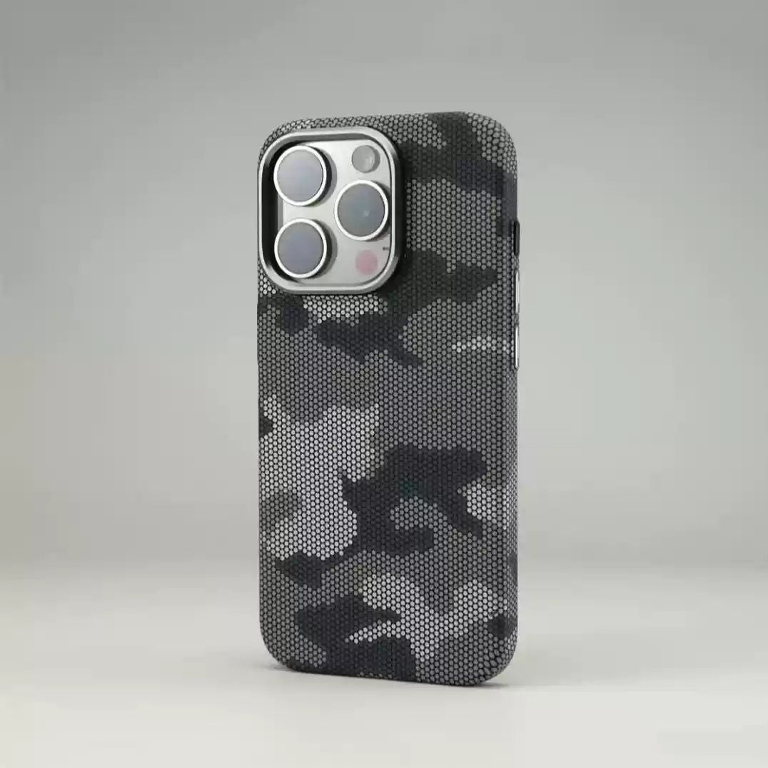 Kevlar phone case camouflage phone case frosted carbon fiber anti-fingerprint iphone