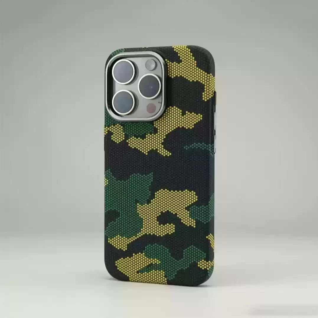 Kevlar phone case camouflage phone case frosted carbon fiber anti-fingerprint iphone