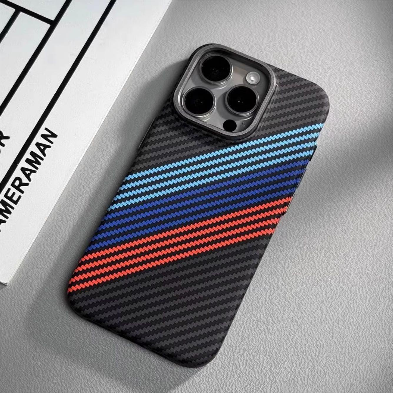 Kevlar phone case ，simple phone case frosted carbon fiber anti-fingerprint iphone