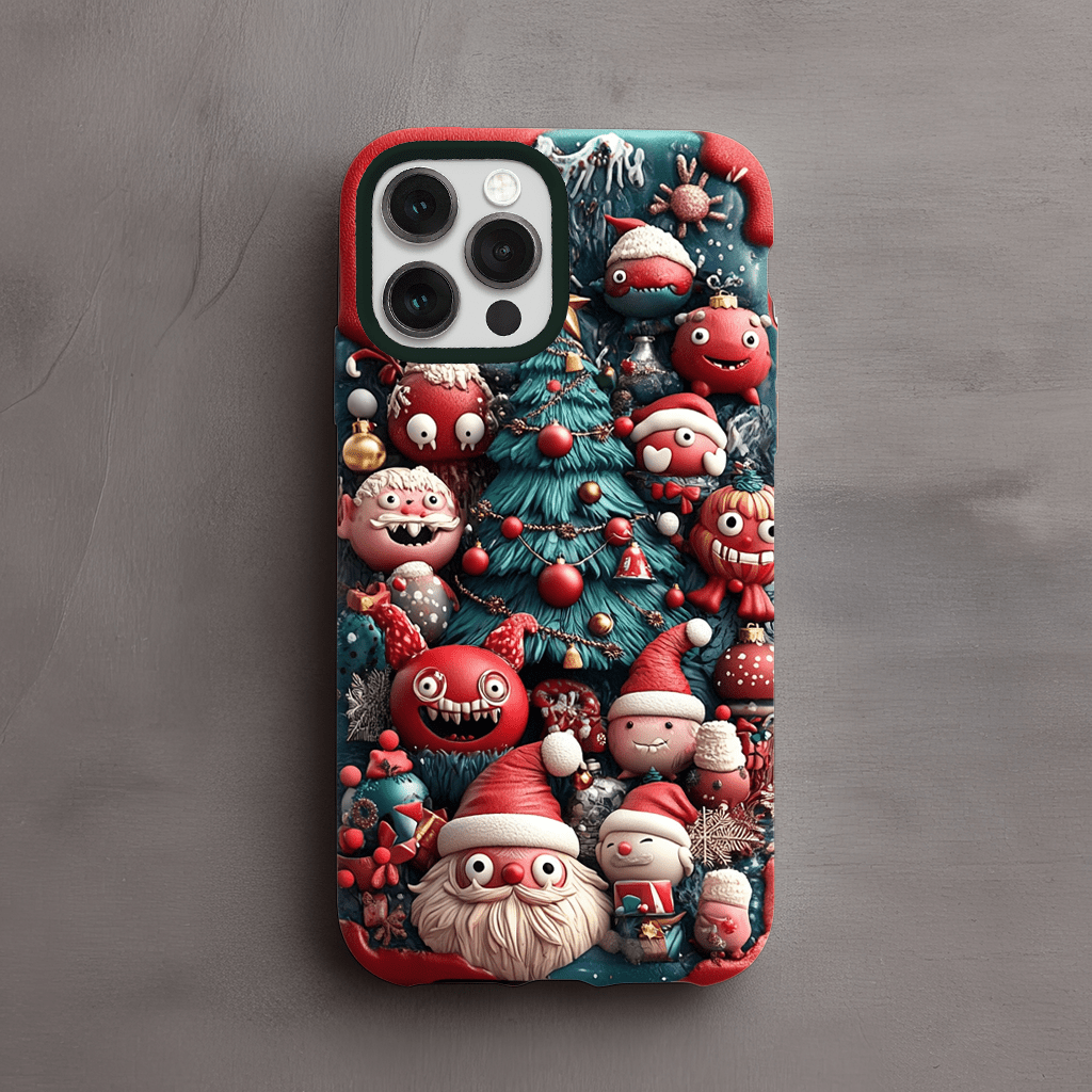 Little Monster Christmas phone case, multiple styles to choose from, iPhone, Pixel, Samsung