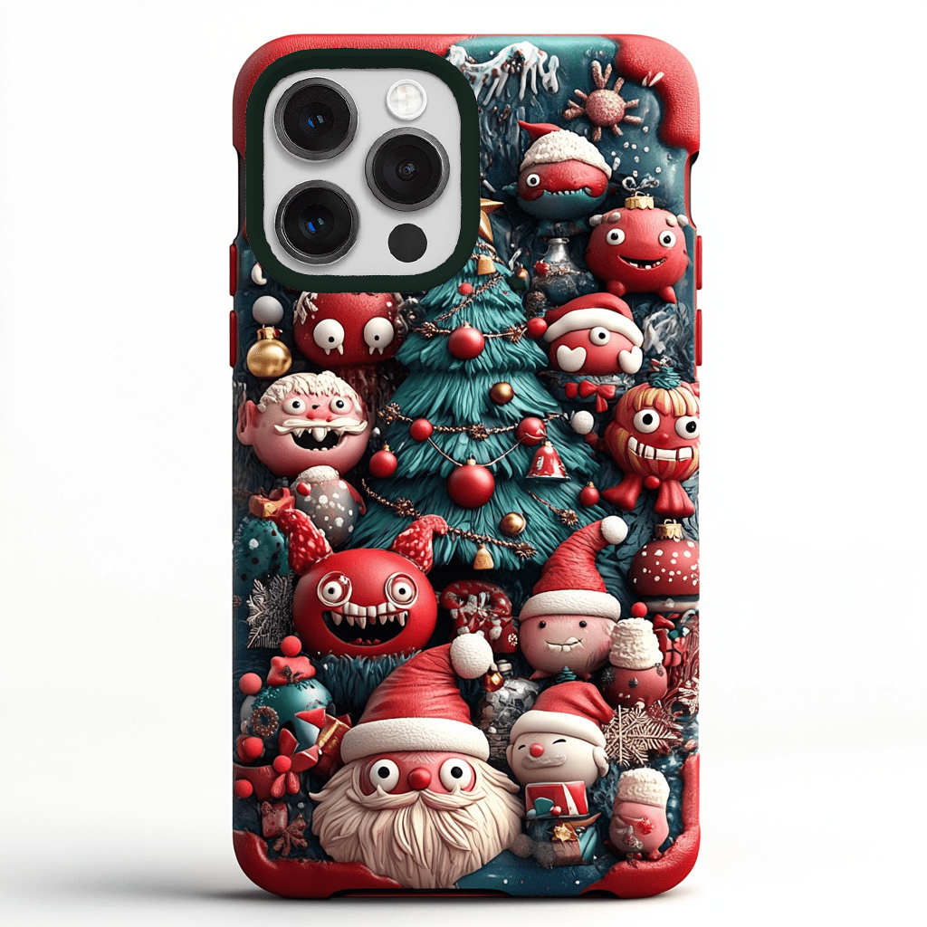 Little Monster Christmas phone case, multiple styles to choose from, iPhone, Pixel, Samsung