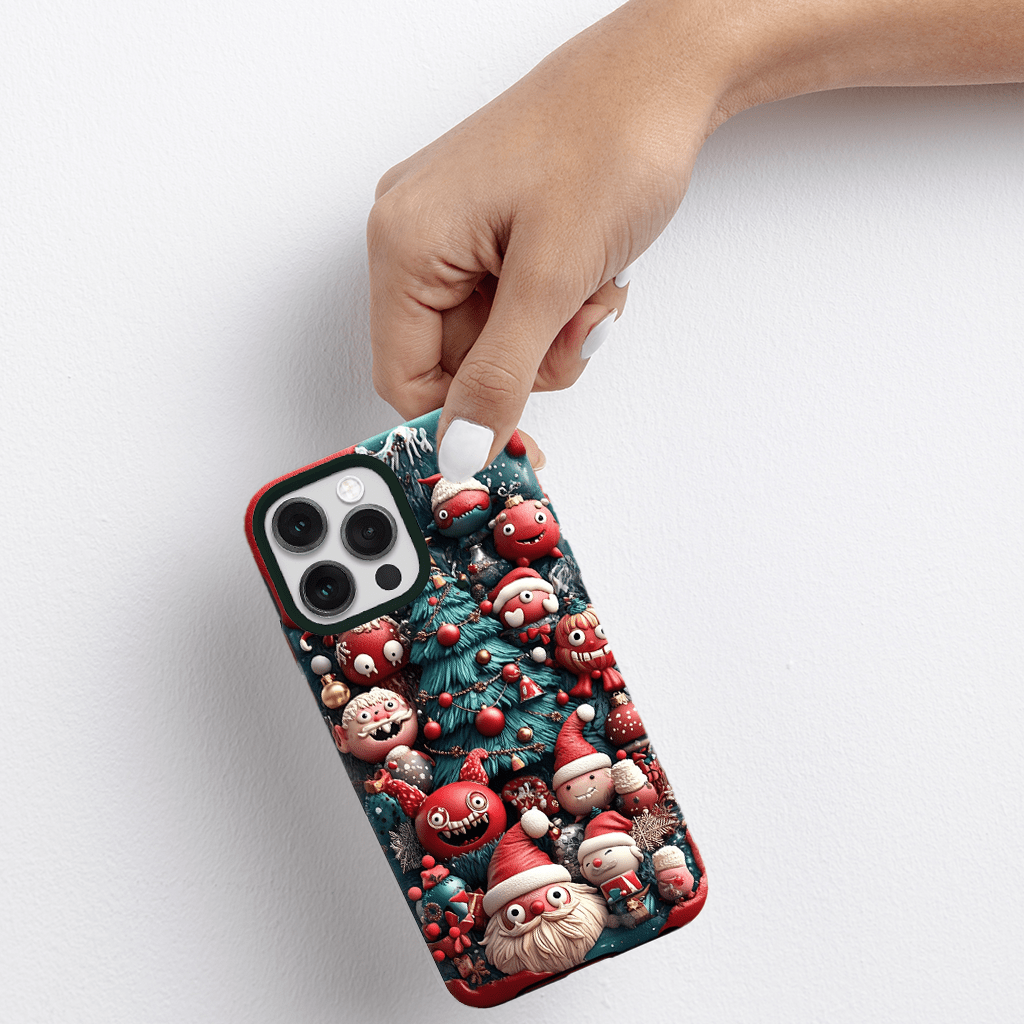 Little Monster Christmas phone case, multiple styles to choose from, iPhone, Pixel, Samsung