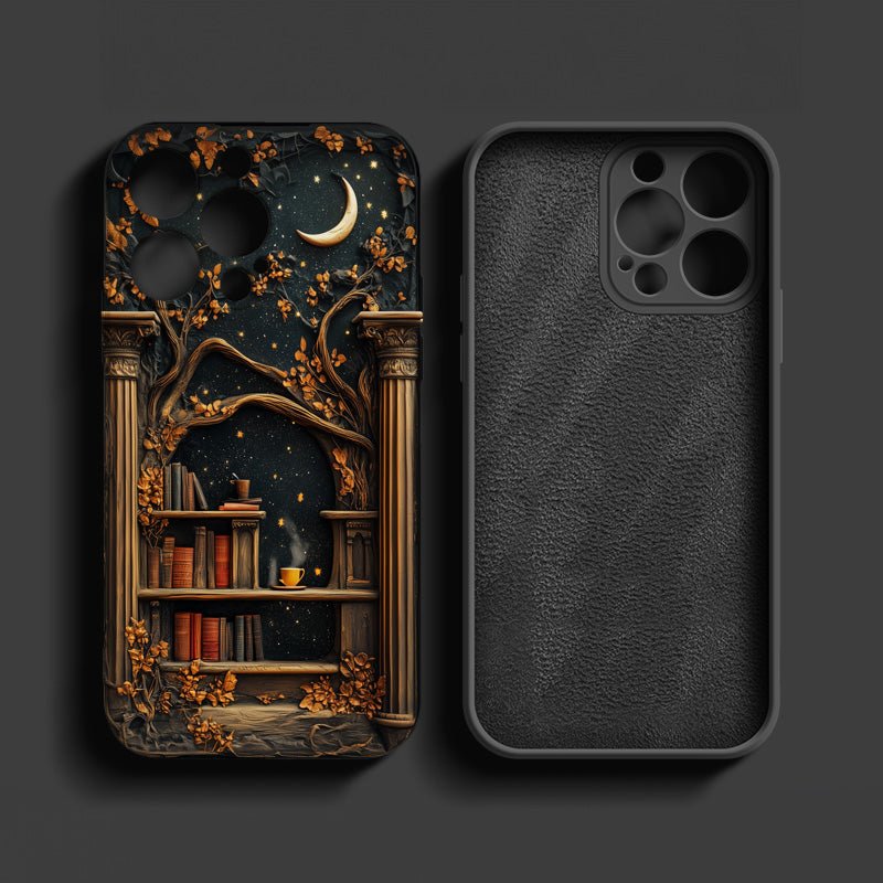 Mysterious Bookshelf, iPhone, Pixel, Samsung