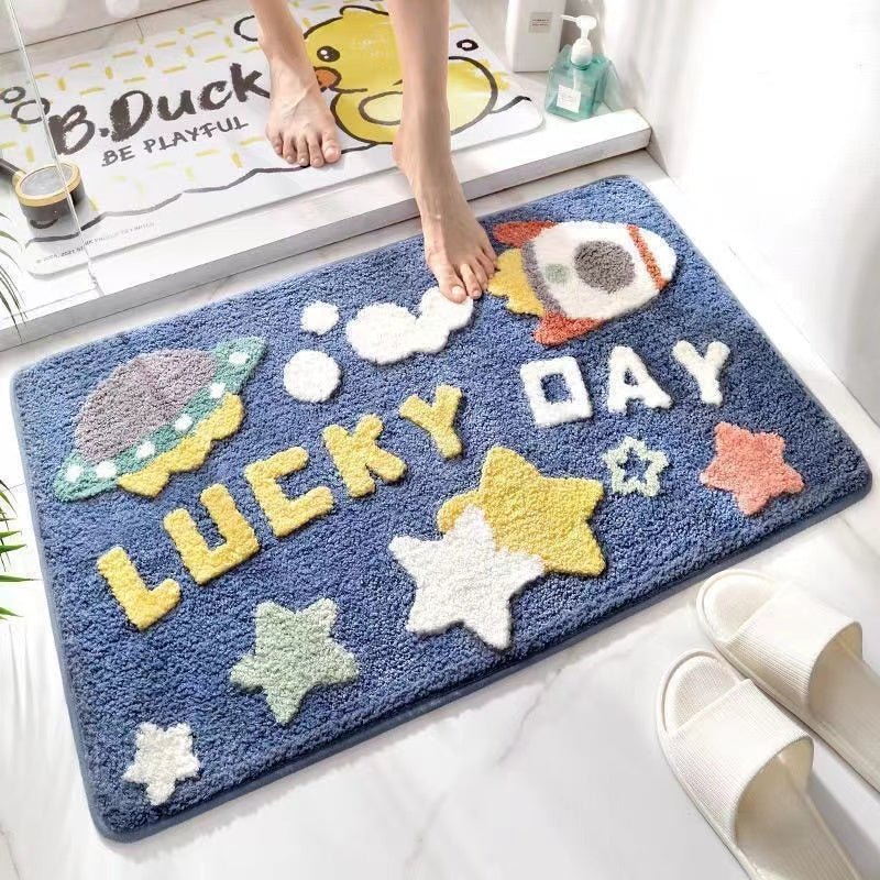 ✨ Non-Slip Absorbent Bath Mat - Multiple Designs, Easy to Clean, Make Every Day a Lucky Day! 🚀🌟