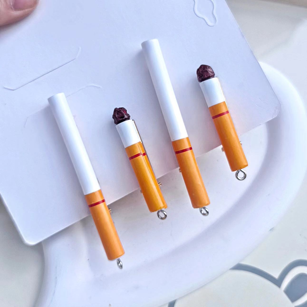 "Novelty Cigarette Hair Clips – Quirky Style for the Bold!"